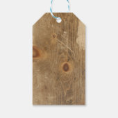 Rustiek hout & zeesterren bruiloft dank u cadeau L Cadeaulabel (Achterkant)