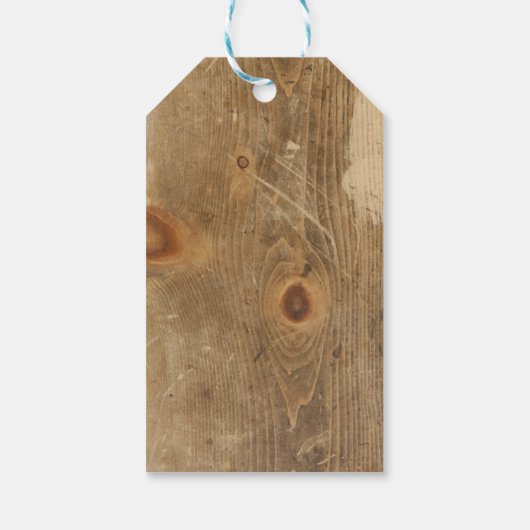 Rustiek hout & zeesterren bruiloft dank u cadeau L Cadeaulabel (Achterkant)