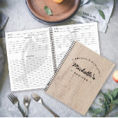 Rustiek hout Zelfgemaakt met liefde Recept Geperso Notitieboek