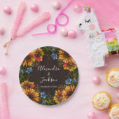 Rustiek Hout Zonnebloem Country Wedding Bord (Feest)