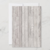 Rustiek Hout Zuidelijk Katoen Botanische Bruiloft Kaart (Achterkant)