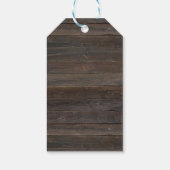 rustiek houten beer baby shower labels cadeaulabel (Achterkant)