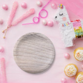 Rustiek Houten Graan Design Papier Bord (Feest)