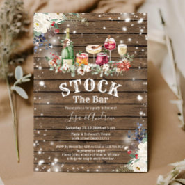 Rustiek Houten Herfst Koppels Douche Stock De Bar Kaart