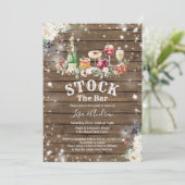 Rustiek Houten Herfst Koppels Douche Stock De Bar Kaart (Staand voorkant)