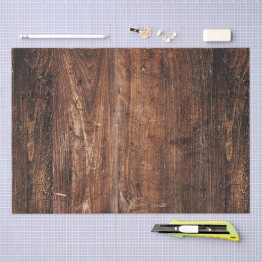 Rustiek houten inpakpapier tissuepapier (Craft)