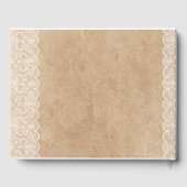 Rustiek Houten Kant Custom Branded Gastenboek (Achterkant)