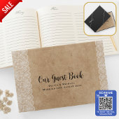 Rustiek Houten Kant Custom Branded Gastenboek