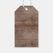 Rustiek Houten Kant Eerste Communie Gift Label Cadeaulabel (Achterkant)