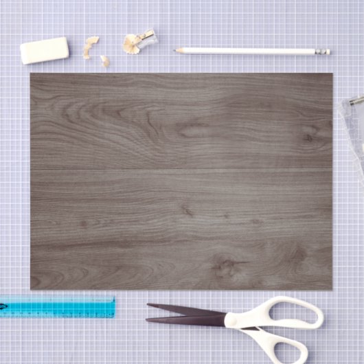 Rustiek Houten Patroon Land Winter Kerstmis Tissuepapier (Craft)