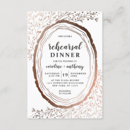 Rustiek houten plak koperen Folie repetitie diner Kaart