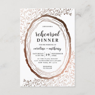 Rustiek houten plak koperen Folie repetitie diner Kaart