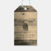 Rustiek Houten Product Hang Label Cadeaulabel (Voorkant)