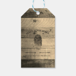Rustiek Houten Product Hang Label Cadeaulabel
