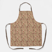 Rustiek houten rozen patroon schort (Voorkant)