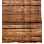 Rustiek houten Sinaasappels douchegordijn (Voorkant)