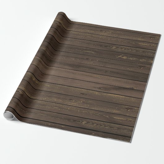 Rustiek houten textuur inpakpapier (Uitgerold)