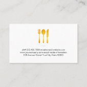 rustiek houtgereedschap | Personal Executive Chef Visitekaartje (Achterkant)