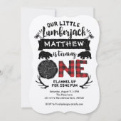 Rustiek, houthakker, bos, jongen, eerste verjaarda kaart (Voorkant)