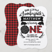 Rustiek, houthakker, bos, jongen, eerste verjaarda kaart (Voorkant / Achterkant)