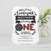 Rustiek, houthakker, bos, jongen, eerste verjaarda kaart (Staand voorkant)