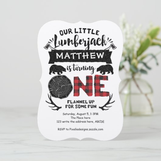 Rustiek, houthakker, bos, jongen, eerste verjaarda kaart (Staand voorkant)