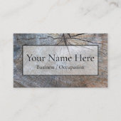 Rustiek houtnerf noodlijdend schuurhout visitekaartje (Voorkant)