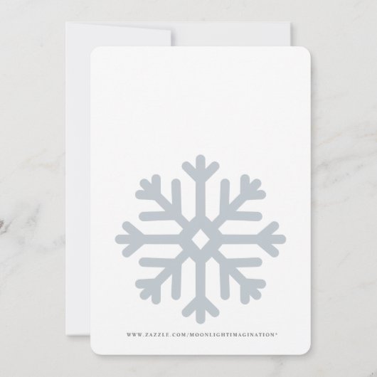 RUSTIEK HUIS IN SNEEUW VAKANTIE OPEN HUIS KAART (Achterkant)