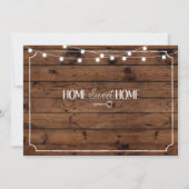 Rustiek Huis Sweet Home Huisverwarmende Lichten Ui Kaart (Achterkant)
