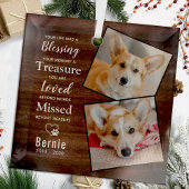 Rustiek Huisdier Memorial Herdenking Gedicht Hond Glas Ornament