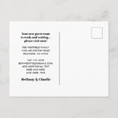 Rustiek huisje Afgeprijsd Stoffig Groen Verhuizen Aankondigingskaart (Achterkant)