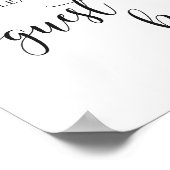 Rustiek Huwelijksbord Onze Gast Bord Bord Poster (Hoek)