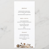 Rustiek huwelijksmenu, boho menu (Voorkant)