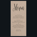 Rustiek huwelijksmenu. Modern kraft dinermenu Menu<br><div class="desc">Geschikt voor verjaardag,  jubileum en een andere partij ♥ Contacteer me,  gelieve,  als u extra punten nodig hebt.</div>