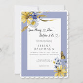 Rustiek iets blauw voordat ik Vrijgezellenfeest do Kaart (Voorkant)