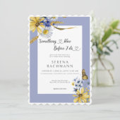 Rustiek iets blauw voordat ik Vrijgezellenfeest do Kaart (Staand voorkant)