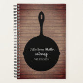 Rustiek Ijzer Skillet Catering Restaurant Business Planner (Voorkant)