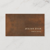 Rustiek IJzeren Vet Stencil Constructie Metaal Visitekaartje (Voorkant)