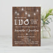 Rustiek Ik doe koppels douche land schuur bruiloft Kaart (Staand voorkant)