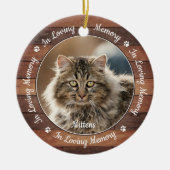 Rustiek in liefdevolle herinnering Unieke foto Pet Keramisch Ornament (Voorkant)