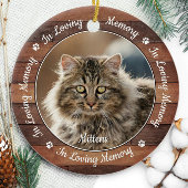 Rustiek in liefdevolle herinnering Unieke foto Pet Keramisch Ornament