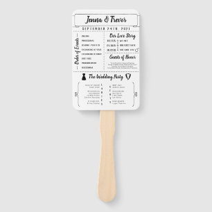 Rustiek infographic leuk programma handwaaier