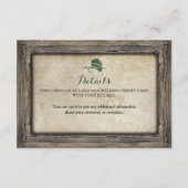 Rustiek ingelijst Gevist lokken Details invoegen K Informatiekaartje (Voorkant)