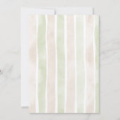 Rustiek Italiaans eten bruiloft Waterverf Kaart (Achterkant)