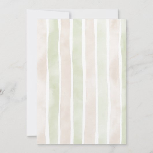 Rustiek Italiaans eten bruiloft Waterverf Kaart (Achterkant)