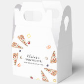 Rustiek Italiaans Slice Pizza Baby shower Bedankdoosjes (Open)