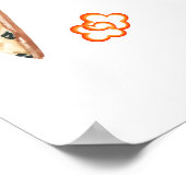 Rustiek Italiaans Slice Pizza Baby shower Welkom Poster (Hoek)