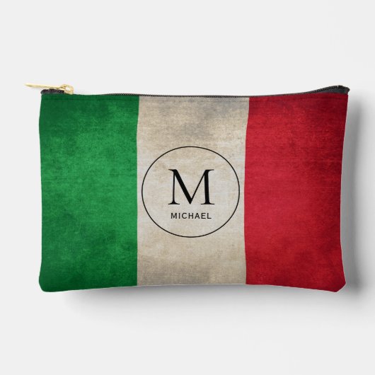 Rustiek Italiaans Vlag monogram Etui (Voorkant)
