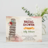 Rustiek Italië vrijgezellenfeest thema Kaart (Staand voorkant)