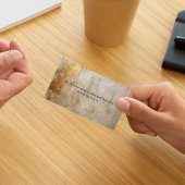 Rustiek Ivoor Goud Glitter Abstract Professional Visitekaartje